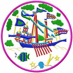 Sea Embroidery Design 3 Sea Embroidery Design 3